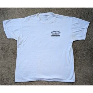 Vintage Baltimore Ravens Shirt Fits Mens Large Double Sided Super Bowl Schedule